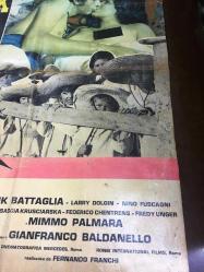 İngilizce ORİJİNAL BEZ SİNEMA, Film AFİŞİ - Kara Jak, Dehşet günleri, (Black Jack) 1968, BEZ FİLM AFİŞİ / POSTERİ - BÜYÜK BOY - ORİJİNAL - 92 X 66 cm EBADINDA - Original Turkish Big Size Movie Poster -  Gianfranco Baldanello, Moez Majali, Luigi Ambrosini, Augusto Finocchi, Gianfranco Baldanello, Robert Woods, Lucienne Bridou, Rik Battaglia, Larry Dolgin, Nino Fuscagni, Mimmo Palmara, Dalia Zagni, Federico Chentrens, Sasha Krusharska, Goffredo Unger, Giovanni Ivan Scratuglia, Giovanni Bonadonna, Romano Magnino, CINERIZ, İlan Vergisi Pullu