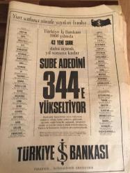 HÜRRİYET GAZETESİ  14 ARALIK  1968 YIL :21 SAYI :7413---Göz  bankası acı acı çalan telefonunda  üzüntülü  bir kız sesi :Babam  biraz önce vefat etti  , gelin gözlerini alın ----Bursalı  mahkumlar önce  dua edip  sonra  kanlarını   bağışladı ---Mısırlı  şampiyon  yüzücü  boğuldu ---Egeli  'den  sonra İTU  Rektörünü   de   dün ölümle  tehdit  edildi ---- New York  'ta Asya gribinden  bir haftada  700 kişi öldü ---Şeyh Hacı  Faysalın  İslam  Misyonu  Amerikalı Zenci  Müslümanlara Karşı ---Fenerbahçe 'nin  işi duaya  kaldı --APAK sallantıda --- Türkiye 'nin  en çok koşan adamı  atletizmi sevmiyor -- İTÜ   Basketçilerini  Milli Takımdan  Çekti  ---Japon  televizyonu  ,İsmail  Akçay  'ın  mukavemetini  fevkalade  buldu ----İlk  defa pirinç  ihraç ediliyor  --Manisa da icra  25 gün tatile  girince  avukatlar ayaklandı ----