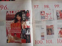 Alem Magazin Dergisi - 14 Yılın En İyi Kapakları - Meltem Cumbul - Sertab Erener - Ahu Tuğbay - Yasemin Kamhi - Dice Kayek - Sakıp Sabancı - Kağan Gürsel - Merve Kurttepeli - Sarah Validedeoğlu - Mehmet Öz - Lisa Öz - Nil Bentürk - Mustafa Sarıgül - Leyla Alaton - Tansa Mermerci - Yasemin Kozanoğlu - David Linley - Selma Türkeş - Yasemin Aloğlu - Bilgün Dereli - Mustafa Koç - Caroline Koç - Mica Ertegün - Serdar Caloğlu - Prenses Firyal - Caroline Herrera - Servet Koçak - Brett Sherlock - Feri Elhadef - Altuğ Başar fotoğraf ve haberi - Dergi Tam Değildir Sadece 78 Sayfası Mevcuttur - Sayfalarda Yırtık Mevcuttur
