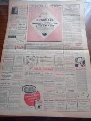 Ulus Gazetesi - 8 Ekim 1953 - Kasım Gülek'in Mersindeki Konuşması - Fenerbahçe İngiltere'nin Hull City Takımına 7 4 Kaybetti - Hüseyin Cahit Yalçın - Florance Chadwick Boğazı Geçti - Şevket Mocan Altınları Göreyim Diyor - İşçi Yapı Kooperatifi Yakın İlgi Bekliyor - Refik Halit Karay'ın Nilgün Romanı Filme Alınacak - Film Yıldızı Erika Renberg - Halk Şairi Mehmet Göçer Hakkında - Silviya Şark Saraylarında - Namık Zeki Aral - Güyana'da Komünist Tehdidi - Manevraya Katılan Türk Yunan Birliği - Türk Milli Talebe Federasyonu'nun Daveti Üzerine Galatasaray Ankara'da - Amerika'nın En Müthiş Banka Soyguncusu Aktör Willie'nin Maceraları Yazı Dizisi - Çiftçi İkramiyesi - Emlâk Bankası - M. Mukadder Atakan