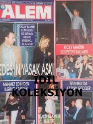 Alem Magazin Dergisi - 21 Ekim 1998 - Selim Edes - Elif Edes - Mehmet Edin - Ricky Martin - Mehmet Edin - Ayşegül Nadir - Cana Sialom - Merva Ceylan - Selin Hızalan - Taha Tatlıcı - Defne Talu - Eda Aşık - Heves Ekinci - Melis Dural - Berna Tokar - Serra Kızıl - Hakan İrdin - Gülşen Bubikoğlu - Taha Tatlıcı - Selin Hızalan - Jorgen Jorgensen - Vitali Hakko - Deniz Adanalı - Sinem Güven - Berna Özkan - Nevda Yılmaz - Atilla Aksoy - Canan Göknil - Özlem Kocabıyık - Sami Nacioğlu - İzzet Habib - Neslihan Doruk fotoğraf ve haberi - Dergi Tam Değildir Sadece 44 Sayfası Mevcuttur - Sayfalarda Yırtık Mevcuttur - İdil Koleksiyon