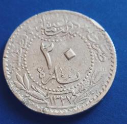 V. Mehmet Reşat 1327/4 20 para