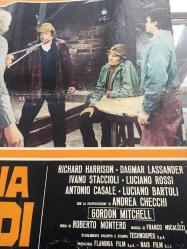 İtalyanca ORİJİNAL BEZ SİNEMA, Film AFİŞİ - Yedi Sapık Bir Fahişe, (Una donna per 7 bastardi) 1974, BEZ FİLM AFİŞİ / POSTERİ - BÜYÜK BOY - ORİJİNAL - 63 X 44 cm EBADINDA - Original Turkish Big Size Movie Poster - Roberto Bianchi Montero, Leila Buongiorno, Richard Harrison, Dagmar Lassander, Ivano Staccioli, Antonio Casale, Luciano Bartoli, Luciano Rossi, Alessandro Perrella, Gordon Mitchell, Andrea Checchi