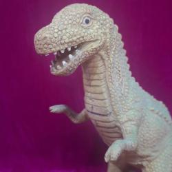 VINTAGE YEŞİL RENKLİ PLASTİK DİNAZOR FİGÜR OYUNCAK