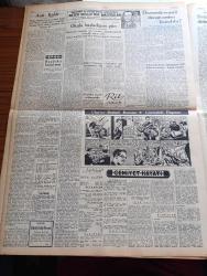 Ulus Gazetesi - 19 Eylül 1953 - Silvan'da Demokrat Partililer CumhuriyetHalk Partili'lere Saldırdı - İran'da İki Kabine Ayaklanmalar Üzere - Cumhurbaşkanı Celal Bayar'ın Amerika Seyahati - Anıtkabir - Ordumuzun Geçit Resmi - CHP Genel Sekreteri Kasım Gülek'in Doğu Gezisine Ait İntibaları - Avrupa İnsan Hakları Sözleşmesi - Silvia Şark Saraylarında - Kemal Gencosman - Gandi'nin Oğlu Mahkum Oldu - Boğaz'a Kurulacak Asma Köprü - Amerika'nın En Müthiş Banka Soyguncusu Aktör Willie'nin Maceraları Yazı Dizisi - Ankara Kupası Tenis Maçları - Ulus'un Resimli Romanı İçimizdeki Düşman - Cemiyet Hayatı - İzmir Radyosundan Bir Şikayet - Keskin Memleket Hastanesi - Batı Trakya Göçmenlerinin Durumu - Harnolin Marka Boya - Elpegaz - Ozon Çamaşır Suyu - Kızıl Çin'de İhtilalciler - Nihat Erim Köşe Yazısı - İsmet İnönü CHP Aksaray Kongresinde