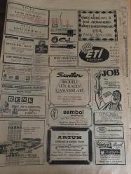 HÜRRİYET GAZETESİ   21 ARALIK 1968 YIL :21 SAYI :7420-İzmir,Gazino,Tam sayfa fotoğraflı reklam--Bayramda  sağanak halinde yağış olacak -- Bugün  fezaya  fırlatılacak  3 astronot  ayın etrafında  yirmi saat  dönecek --   İnce Memed  'in  ikinci cildini Hürriyet satın aldı --Ayın Fethi için son adım  atılıyor --Ünlü  bir İngiliz Ansiklopedisi Atatürk 'ü  kapak  yaptı --Galatasaray  zor  günün  kucağında --  Fenerbahçe'nin  beki Özcan  manken oldu -- Altınordu  , kuvvetli  rakibi  Lubliana  ile  bu gece oynuyor -- Kaleci  Varol 'un  son numarası  :Hacca gitmek ---Bir Fransız  mecmuası  Yılmaz  Şen 'i  Türkiye 'nin  en iyi  futbolcusu  seçti ---Fuar Ekici  Benelüks 'te : Yıldıray Çınar , Şükran Ay ,  Şen Bahriyeler , Gülüstan  Okan ,Nevzat  Guyer ---Erzurumlu  flütçü  Sadık  Harika  sanatçı  ilan edildi ---İzmir de bir yer altı  geçidi  var ama  kullanan  yok --