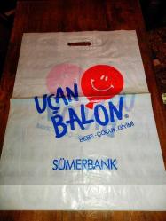 17177-KOLEKSİYONLUK SÜMERBANK UÇAN BALON POŞETİ  40 CM X 55 CM