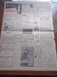 Ulus Gazetesi - 14 Mart 1956 - Amerika'da Yunanistan Lehine Hareket - CHP'ye Karşı Her Tarafta Tezahürat - İslahiye Cumhuriyet Savcısını Dövenler Mahkemede - İstanbul Amsterdam Ordu Maçı Bugün - Hüseyin Cahit Yalçın - Mükerrem Sarol Meclise Şikayet Edildi - Tıp Bayramı Kutlanıyor - Muammer Alakant Zafer Gazetesini Tekzip Ediyor - İngiliz Dışişleri Bakanı Selwyn Lloyd Tel Aviv'de - Atina Elçisinin Hareketleri Dolayısıyla İngiltere Amerika'dan Dün Resmen İzahat İstedi - Hayvanlarda Hastalığa Karşı Tedbir - Devlet Tiyatrosunda Şarkı İsteyen Sarhoş - İngiltere'de On Yıl İçin Ölüm Cezası Kalktı - Hilton'da Erkeklerin Odasına Kadınlar Giremeyecek - Piyale Makarnası - Dans İlahesi İnci Birol Gümüş Palas Saz Salonunda - Kavaklıdere Şarabı - Cebeci Melek Sineması - Küçük İlanlar