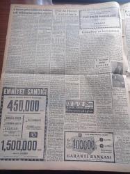 Ulus Gazetesi - 6 Şubat 1956 - CHP Meclisi Dün Akşam Bir Tebliğ Yayınladı - Hüseyin Cahit Yalçın - Hamit Şevket İnce Diyor Ki O Adnan Menderes Ki Her Gün Fikir Değiştirir - Kasım Gülek Vatandaşlar CHP'ye Güvenmektedir Dedi - Edirne Treni Dün Kara Saplandı - Şadan Altunok Vefat Etti - Mülkiyeliler Birliğinde Santranç Müsabakası - Clarence B. Randall'la Görüşmelerde Üzerinde Durulacak Yardım Şekilleri - 1955'de Harici Ticaretimiz - Ahmet Şükrü Esmer - Yapı Ve Kredi Bankası - Uşak Şayak Fabrikası - Silviya Sevimli Model - Baykara Altın Küre - Garanti Bankası - Ruslar Bizi Protesto Ettiler - Squibb İlaçları - 1956 Ankara Kapalı Salon Birincilikleri - Cebeci Sinemasında Öksüzler Filmi - Ulus Melek Nur Sinemalarında Dağları Bekleyen Kız Filmi - Esat Mahmut Karakurt - Yazı İşleri Bülent Ecevit