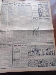 Ulus Gazetesi - 6 Şubat 1956 - CHP Meclisi Dün Akşam Bir Tebliğ Yayınladı - Hüseyin Cahit Yalçın - Hamit Şevket İnce Diyor Ki O Adnan Menderes Ki Her Gün Fikir Değiştirir - Kasım Gülek Vatandaşlar CHP'ye Güvenmektedir Dedi - Edirne Treni Dün Kara Saplandı - Şadan Altunok Vefat Etti - Mülkiyeliler Birliğinde Santranç Müsabakası - Clarence B. Randall'la Görüşmelerde Üzerinde Durulacak Yardım Şekilleri - 1955'de Harici Ticaretimiz - Ahmet Şükrü Esmer - Yapı Ve Kredi Bankası - Uşak Şayak Fabrikası - Silviya Sevimli Model - Baykara Altın Küre - Garanti Bankası - Ruslar Bizi Protesto Ettiler - Squibb İlaçları - 1956 Ankara Kapalı Salon Birincilikleri - Cebeci Sinemasında Öksüzler Filmi - Ulus Melek Nur Sinemalarında Dağları Bekleyen Kız Filmi - Esat Mahmut Karakurt - Yazı İşleri Bülent Ecevit