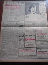 Ulus Gazetesi - 6 Şubat 1956 - CHP Meclisi Dün Akşam Bir Tebliğ Yayınladı - Hüseyin Cahit Yalçın - Hamit Şevket İnce Diyor Ki O Adnan Menderes Ki Her Gün Fikir Değiştirir - Kasım Gülek Vatandaşlar CHP'ye Güvenmektedir Dedi - Edirne Treni Dün Kara Saplandı - Şadan Altunok Vefat Etti - Mülkiyeliler Birliğinde Santranç Müsabakası - Clarence B. Randall'la Görüşmelerde Üzerinde Durulacak Yardım Şekilleri - 1955'de Harici Ticaretimiz - Ahmet Şükrü Esmer - Yapı Ve Kredi Bankası - Uşak Şayak Fabrikası - Silviya Sevimli Model - Baykara Altın Küre - Garanti Bankası - Ruslar Bizi Protesto Ettiler - Squibb İlaçları - 1956 Ankara Kapalı Salon Birincilikleri - Cebeci Sinemasında Öksüzler Filmi - Ulus Melek Nur Sinemalarında Dağları Bekleyen Kız Filmi - Esat Mahmut Karakurt - Yazı İşleri Bülent Ecevit