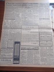 Ulus Gazetesi - 19 Mart 1956 - Bütün Millet Cumhuriyet Halk Parti'lilere Dert Yanıyor - Hüseyin Cahit Yalçın - Başbakan Adnan Menderes'in Başkanlığında Türk Heyeti Pakistan'da - İşçi Sendikaları Grev Hakkı Tanınmalı İkramiye Verilmelidir - İşçiler Demokrat Partili Mebusları Sualleriyle Kaçırdılar - Osman Bölükbaşı Adnan Menderes'i İtham Ediyor - Gençlerbirliği Hadiseli Geçen Maçı Kazandı - Ankara Milletvekillerinden Şeref Kamil Mengü Dün Vefat Etti - Kıbrıs Bir Barut Fıçısı Halinde - Din Konusu Ve Atatürk - Yedi Kızlar Yazan Georges Simenon Yazı Dizisi - Çanakkale Zaferi Anıldı - Orta Doğu İhtilafı İçin Güvenlik Konseyinin Toplanması Muhtemel - Fransa İle Tunus Anlaştı - Kruşçef'in Stalin'i İtham Etmesinden Sonra Stalincilerinde Tasfiye Edilmesi Bekleniyor - Piyale Makarnası - Muhabank - Sana Nebati Margarin - Ölüm Deresi Filmi Ulus Sinemasında - Fikret Hakan - Nevin Alpay - Cebeci Sineması