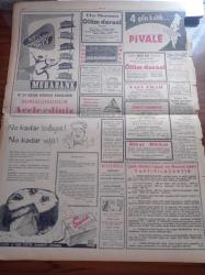 Ulus Gazetesi - 19 Mart 1956 - Bütün Millet Cumhuriyet Halk Parti'lilere Dert Yanıyor - Hüseyin Cahit Yalçın - Başbakan Adnan Menderes'in Başkanlığında Türk Heyeti Pakistan'da - İşçi Sendikaları Grev Hakkı Tanınmalı İkramiye Verilmelidir - İşçiler Demokrat Partili Mebusları Sualleriyle Kaçırdılar - Osman Bölükbaşı Adnan Menderes'i İtham Ediyor - Gençlerbirliği Hadiseli Geçen Maçı Kazandı - Ankara Milletvekillerinden Şeref Kamil Mengü Dün Vefat Etti - Kıbrıs Bir Barut Fıçısı Halinde - Din Konusu Ve Atatürk - Yedi Kızlar Yazan Georges Simenon Yazı Dizisi - Çanakkale Zaferi Anıldı - Orta Doğu İhtilafı İçin Güvenlik Konseyinin Toplanması Muhtemel - Fransa İle Tunus Anlaştı - Kruşçef'in Stalin'i İtham Etmesinden Sonra Stalincilerinde Tasfiye Edilmesi Bekleniyor - Piyale Makarnası - Muhabank - Sana Nebati Margarin - Ölüm Deresi Filmi Ulus Sinemasında - Fikret Hakan - Nevin Alpay - Cebeci Sineması