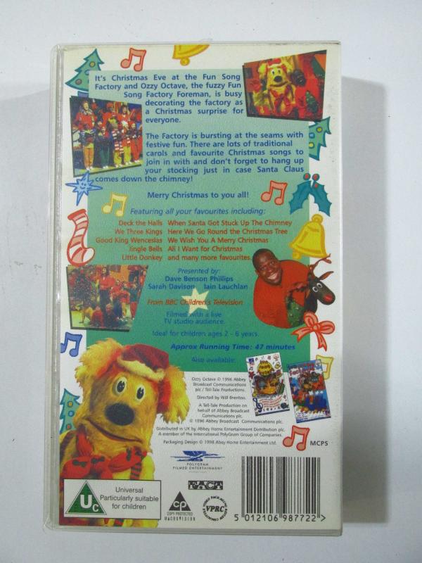 VHS Kaset - Christmas at the Fun Song Factory - Efemera - kitantik