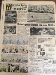 HÜRRİYET GAZETESİ  29 NİSAN  1968 YIL :20 SAYI :7184-- Irak  ile  iktisadi  ilişkiler  artırılacak --Adaylar dün tespit edildi -- Milyoner Babası  ise Nadiri  Bulana 100 Bin  Lira Verecek -- Havada  kapısı  kopan  Sec  uçağını  İzmit 'ten  İstanbul 'a getirdiler --Altın  Mikrofon  Konseri  Ege 'lileri   de Neşeye Boğdu ---Siyah  -beyazların  üstün  oynadıkları  maçta :Fenerbahçe  :0 Beşiktaş :0-- Sarı lacivertliler  4 puanla  farkla  yine lider --A. Ordu D. Spor u  3-0 mağlup  etti -- Galatasaray  Ankara da  G. Birliği 'ne  2-1  yenildi --Karayolu  nakliyatı  ile döviz  tasarrufu  mümkün  görülüyor --Turistler Ege 'de yazı  getirdiler -- En Fazla  Yazlık Sineması  Olan  Şehir  :Adana
