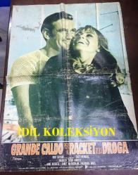 İtalyanca ORİJİNAL BEZ SİNEMA, Film AFİŞİ - İntikam, (GRANDE CALDO PER IL RACKET DELLA DROGA - Darker Than Amber) 1970, BEZ FİLM AFİŞİ / POSTERİ - BÜYÜK BOY - ORİJİNAL - 92 X 64 cm EBADINDA - Original Turkish Big Size Movie Poster - Darker Than Amber, John D. MacDonald, Ed Waters, Rod Taylor, Theodore Bikel, Suzy Kendall, Ahna Capri, William Smith, Janet MacLachlan, Robert Phillips, Jane Russell, James Booth, Oswaldo Calvo