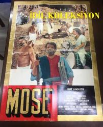 Hazreti Musa, (Moses the Lawgiver) 1974,  ORİJİNAL FİLM AFİŞİ / POSTERİ - BÜYÜK BOY - ORİJİNAL - 94 X 66 cm EBADINDA - Original Turkish Big Size Movie Poster - Burt Lancaster, Irene Papas, Aharon Ipalé, Yosef Shiloach, Marina Berti, Shmuel Rodensky, Mariangela Melato, Laurent Terzieff, Bill Lancaster, Jacques Herlin, Galia Kohn, Mario Ferrari, Simonetta Stefanelli