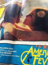 Amerikan Ateşi, (American Fever) 1978,  ORİJİNAL FİLM AFİŞİ / POSTERİ - BÜYÜK BOY - ORİJİNAL - 67 X 48 cm EBADINDA - Original Turkish Big Size Movie Poster - Claudio Giorgi, George Eastman, Claudio Giorgi, Mircha Carven, Zora Kerova, Vincenzo Crocitti, Gianni Medici, George Eastman, Jimmy il Fenomeno
