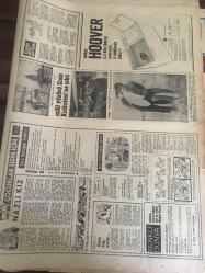 HÜRRİYET    1 ARALIK  1968 YIL :21SAYI :7400----Demirel 'in  Nurcuların  halifesi  olduğunu  söyleyen  Antalya Milletvekili  Hasan  Fehmi  Boztepe adındaki  AP  'li  Bir Delege  Ümmetçiliğini  İlan Etti --Aklınızı  başınıza alın AP 'li  beyler ---Sürat rekortmeni  ,üç  direkli  Arjantin  okul  gemisi İstanbul da --    Dario Moreno  kanlar içinde bulundu --Koma halindeki  ünlü  şarkıcı  ifade veremedi --Sophia -Ponti  çiftine  bekledikleri  doğum  35 milyon  liraya mal olacak ----Anadolu kavağı  denize giren  Aydın  , Boğazı  5 saatte  yüzerek  -----Boston  Canavarı  filmini  gören  baygınlık geçiriyor ---Galatasaray  'ın adı  var  kendi  yoktu -- Beşiktaş 'ın  gayesi  liderlik  İzmir Spor  'un ki  beraberlik --1  golün  bedeli  900 bin lira---