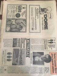 HÜRRİYET    1 ARALIK  1968 YIL :21SAYI :7400----Demirel 'in  Nurcuların  halifesi  olduğunu  söyleyen  Antalya Milletvekili  Hasan  Fehmi  Boztepe adındaki  AP  'li  Bir Delege  Ümmetçiliğini  İlan Etti --Aklınızı  başınıza alın AP 'li  beyler ---Sürat rekortmeni  ,üç  direkli  Arjantin  okul  gemisi İstanbul da --    Dario Moreno  kanlar içinde bulundu --Koma halindeki  ünlü  şarkıcı  ifade veremedi --Sophia -Ponti  çiftine  bekledikleri  doğum  35 milyon  liraya mal olacak ----Anadolu kavağı  denize giren  Aydın  , Boğazı  5 saatte  yüzerek  -----Boston  Canavarı  filmini  gören  baygınlık geçiriyor ---Galatasaray  'ın adı  var  kendi  yoktu -- Beşiktaş 'ın  gayesi  liderlik  İzmir Spor  'un ki  beraberlik --1  golün  bedeli  900 bin lira---