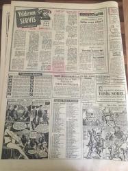 HÜRRİYET GAZETESİ 21 NİSAN 1968 YIL :20 SAYI : 7176---Sahte gümrük belgeleriyle  milyonluk  vurgun --AP Genel Merkezi Barlas , Atabey  ve  Kibar 'a Mavi Boncuk  Dağıttı --Barnard  bu  yıl 3  kalp  nakli  daha yapacak---Adana  'da dönüm  başına 450  kilo  buğday alınacak --Menderes  ailesinin  sabık  gelini  , yıldırım  nikahı  yapıp  bir müteahhit  ile evlendi ----TÜRK -İŞ  Kongresinde  politika yasaklandı ---Fransa da  karma okullarda  yapılan  anket  :Öğrencilerin  yüzde  70 'i  cinsel eğitim istiyor --İngiltere  Kraliçesi   Elizabeth  Drakule  filmlerini  ihraç  eden  şirketin  sahiplerine  nişan verdi --Fenerbahçe -Göztepe -Beşiktaş -H.Tepe  --- Vefa da galip  :3-1 ---Feriköy için  Ümit Kapısı  Aralandı --G.Birliği :2  Altınordu : 1---