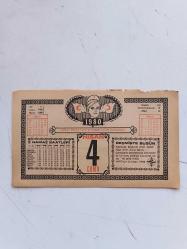 4 NİSAN 1980 takvim yaprağı doğum günü hediyesi ( YUKARI RAF )