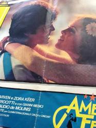 Amerikan Ateşi, (American Fever) 1978,  ORİJİNAL FİLM AFİŞİ / POSTERİ - BÜYÜK BOY - ORİJİNAL - 67 X 48 cm EBADINDA - Original Turkish Big Size Movie Poster - Claudio Giorgi, George Eastman, Claudio Giorgi, Mircha Carven, Zora Kerova, Vincenzo Crocitti, Gianni Medici, George Eastman, Jimmy il Fenomeno