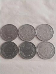 25 KURUŞ 1973 MADENİ PARA ADET FİYATIDIR