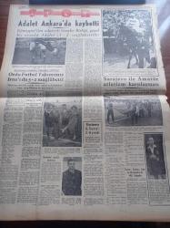 Halkçı Gazete - 29 Mayıs 1955 - İngiltere'de Seçimler Bitti Grev Berdevam - Kozan Cezaevinde Ayaklanma Mahkumlar Kaymakamı Omuzlarda Taşıdı - Muhafazakar Parti Lideri Churchill Muzaffer Oldu - Doktor Mükerrem Sarol Konya'da Dün Çok Sert Konuştu -  Sovyet Yugoslav Görüşmeleri - Kırkpınar'da Baş Pehlivan Bugün Belli Olacak - Ankara Güzelleri Nil Alpar Yurdanur Gürkök Türkan Yalçın Ve Esin Aras - Ali Tetik Atomik Polis Hafiyesi - Yosmanın Aşkı Mary Anne Yazan Daphne Du Maurier Yazı Dizisi - Terziler Federasyonu Kongresi - Atom Komitesinin Çalışmaları Bitti - Ankara Festivali - Atatürk Devri Yazan Hüseyin Cahit Yalçın Yazı Dizisi - Emel Gazimihal BBC Radyosuna Staj Yapmaya Gidiyor- Yeni Sesler Yeni Sazlar Fikret Kozinoğlu - İzmir'in En Tipik Askerî Güneri Kocatepe Kimdir - Eski Kral Faruk İş Arıyor Yazı Dizisi - Sana Nebati Yağ - Adalet Ankara'da Kaybetti - Ankaralı Hakem Zülbahar Sağnak En Çok Maç İdare Eden Hakem Oldu - Fluminense Galatasaray'ı Yendi