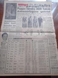 Milliyet Gazetesi - 1 Kasım 1960 - Üniversite Ve Tasfiye Kanunu Yeniden Gözden Geçirilecek - Ayhan Aydan Ve Adnan Menderes - Bebek Davasında Ayhan Aydan Dinlendi -  Adnan Menderes'in İmzasını Taşıyan Zarfta Kadın Küloty Naylon Kadın Çorabı Ve Çıplak Kadın Resimleri Çıkmıştır - İran Şah'ının Oğlu Oldu Şah Oynadı - Bazı Cezaevlerinde Hadiseler Oldu - Çetin Altan Köşe Yazısı - Süleymaniye Restorasyonunda Yapılan Yolsuzluk Tesbit Edildi - Yakut Gözlü Kedi Yazan Ümit Deniz Yazı Dizisi - Walt Disney - Vasfiye Özkoçak Yassıada'ya Ayhan Aydan'la Beraber Gittim - Nivea Krem - Abdülcanbaz'ın Maceraları Çizen Turhan Selçuk - Puppo Sandro Milli Takım Antrenörlüğüne Getirildi - Metin Oktay - Can Bartu - Basri Dirimlili - Mustafa Ertan - Ordulararası Futbol Finali İstanbul'da
