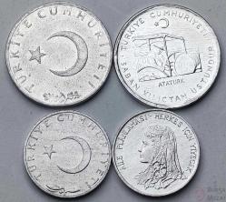 4 ADET 1975 YILI 5-10 KURUŞ HATIRA/TEDAVÜL PARA LOTU ÇİL RESİMDEKİ ÜRÜN GÖNDERİLECEKTİR (A-45)