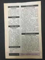 30 AĞUSTOS 2001-TAKVİM YAPRAĞI-DOĞUM GÜNÜ HEDİYESİ-ÜLKER TAKVİMİ,ZAFER BAYRAMI,AZERBAYCANIN BAĞIMSIZLIĞINI İLAN ETMESİ 1991,HALİFELİĞİN OSMANLIYA GEÇMESİ 1517,DUMLUPINAR ZAFERİ 1922,KÜTAHYANIN KURTULUŞU,30 AĞUSTOS ZAFERİ