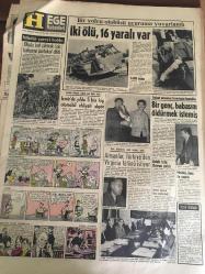 HÜRRİYET GAZETESİ 17 EKİM  1968 YIL :21 SAYI :7355---Erim İnönü  Rasgele  Konuşmaz---Bir Köyde  320 Piyade  Tüfeği İle 36 Bin  Mermi Ele Geçirildi ---Yakınlarımı  Özbay  Çetesine Karşı Korumak  Vazifemdir -- Dansöz Mehtap Güneş :Osman , Avrupa da su gibi  para harcıyordu ---Tarla mantarı yiyen  beş pamuk işçisi  öldü ---Turgut Yeniş  'i  üç yerinden  ağır  şekilde  vurmuşlardır ---El Fetih Liderleri  Gayemiz  Araplığı  din ayrımı  yapmadan  kurtarmak diyor ---Hedef :3 altın  madalya --Finaller  rekor getiriyor --Tatar 'ın  yumruğu  İspanyol 'u  indirdi --Sirhan  'ın  Robert  Kennedy 'yi tek başına  öldürdüğünü  açıkladı --Bir yolcu  otobüsü uçuruma yuvarlandı  : iki  ölü , 16 yaralı var --İzmir de yılda 5 bin  kişi otomobil  ehliyeti  alıyor ---Almanlar Türkiye den  Virginia  tütünü  istiyor ---