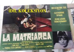 GARİP DUYGULAR, (LA MATRİARCA) 1968, FİLM AFİŞİ / POSTERİ - BÜYÜK BOY - ORİJİNAL - 67 X 46 cm EBADINDA - Original Turkish Big Size Movie Poster - Pasquale Festa Campanile,  Ottavio Jemma, Nicolò Ferrari, John Gayford,  Catherine Spaak, Jean-Louis Trintignant, Gigi Proietti, Catherine Spaak, Jean-Louis Trintignant, Gigi Proietti, Luigi Pistilli, Renzo Montagnani, Fabienne Dali, Nora Ricci, Edda Ferronao, Vittorio Caprioli, Gabriele Tinti, Venantino Venantini, Frank Wolff, Paolo Stoppa, Philippe Leroy, EURO INTERNATIONAL FILMS
