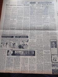Halkçı Gazete - 20 Ekim 1954 - Süveyş Anlaşması İngiltere Mısır Arasında Dün Mısır'da İmzalandı - Beşiktaş Santrforu Bülent Esel - Girit Adasında Türklere Baskı - Uçan Daireler Ölüme Sebep Oluyordu - İran'da Casuslar İdam Edildi - Churchill Malenkov Görüşmesi - Üniversite Yeni Ders Yılı Töreni - Güzel Regina Dedektif Cardoc'un Maceraları Yazan Georges Dejean Yazı Dizisi - Cumhuriyet Bayramı'nda Çankaya Köşkünde Halka Balo Verilecek - Almanya'ya Gidecek Kore Gazilerimiz- Irak Başbakanı Nuri Sait Paşa Bağdat'a Gitti - Müslüman Kardeşler İleri Gelenleri Tevkif Edildi - Hüseyin Cahit Yalçın'ın 50 Yıllık Siyasi Hatıraları Meşrutiyet Devri Ve Sonrası Yazı Dizisi - Ölü Kafası Pelerin Altında İşlenen Cinayet Yazan Ketlin Veyd Yazı Dizisi - Fransa'da Son Casusluk Hadise'nin İçyüzü Nedir - Çocuk Köşesi - Diyojen İle İskender - Bilmece Bulmaca - Nasreddin Hoca - Bilgi Dünyası - Fatih Sultan Mehmet