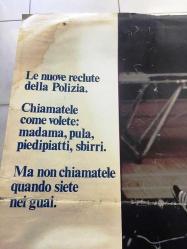 Polis Akademisi, (SCUOLA DI POLIZIA - Police Academ) 1984, İTALYANCA FİLM AFİŞİ / POSTERİ - BÜYÜK BOY - ORİJİNAL - 66 X 46 cm EBADINDA - Original Turkish Big Size Movie Poster - Hugh Wilson, Neal Israel, Pat Proft, Hugh Wilson, Steve Guttenberg, Kim Cattrall, G.W. Bailey, Bubba Smith, Donovan Scott, George Gaynes, Andrew Rubin, David Graf, Leslie Easterbrook, Michael Winslow, Debralee Scott, Bruce Mahler, Ted Ross, Scott Thomson, Brant von Hoffman, Marion Ramsey, Georgina Spelvin, Doug Lennox, George R. Robertson, Don Lake, Bill Lynn, Michael J. Reynolds, Joyce Gordon