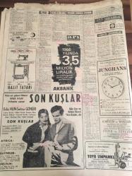 HÜRRİYET GAZETESİ  17 OCAK  1966 YIL :18 SAYI :6366--  Celal Bayar , firari  mebuslar ve  21 Mayısçılardan  107 si dahil  : Af tan  20 bin  kişi  faydalanıyor --Ankara 'ya davet  edilen  on bir  Elçi  Çağlayangil  ile görüştü---Makarios  ,Nijerya  Başbakanının  evinde  ve emniyette  bulunuyor --Başı boş köpekler  artık  gaz odasında  öldürülecek --İkinci  devrede  Ahmet ve K. Ahmet 'in attığı  gollerle  :İst.Spor  'u 2-0 yenen  Beşiktaş  Spor  -Toto Kupasını  Kazandı --Alsancak ta  oynanan  maçta A. Gücü Göztepe 'ye  1-0 galip --Ordu Takımımız  Irak 'ı  3-0 Yendi --Altay Şeker sporu  2-0 mağlup etti --Talihsiz  Süreyya  Kıbrıs  Katliamının  Şehidi  Genç Futbolcu  Hüseyin  Ruso  'nun Eşiydi --