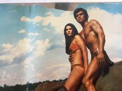 TARZAN (ARZAN IL RE DELLA GIUNGLA - Tarzán en la gruta del oro) 1969, İTALYANCA FİLM AFİŞİ / POSTERİ - BÜYÜK BOY - ORİJİNAL - 66 X 46 cm EBADINDA - Original Turkish Big Size Movie Poster - Manuel Caño, Umberto Lenzi, Santiago Moncada, Joaquín Luis Romero Marchent, Steve Hawkes, Kitty Swan, 	Krista Nell, Ugo Sasso, Jesús Puente, Luis Marín, Fernando Sancho, Raf Baldassarre, Antonio Casas, TITANUS