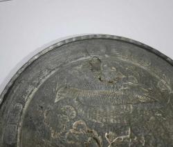 Antika Kuş ve Geyik Temalı El İşçiliği Bakır Duvar Tabağı İRAN