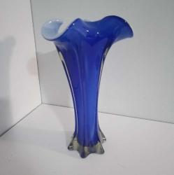 1970 ler Saks Mavisi Murano Vazo