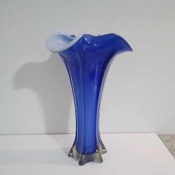 1970 ler Saks Mavisi Murano Vazo