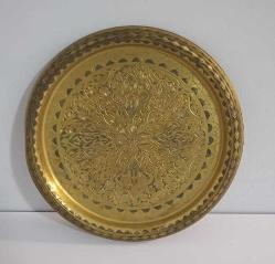 Eski Bosna İşi Tombak Bakır Küçük Tepsi