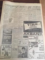 HÜRRİYET GAZETESİ  9  ARALIK 1968 YIL :21 SAYI : 7408--İsviçre de 46 ev soyan  Çetin  Önal , kapatıldığı  hapishaneden  de kaçtı --Bülent Ecevit :Huzursuz  bir partinin  memleket  idare etmesi  kolay değildir  dedi ---Dario  Moreno  'nun  tabutu  ağır olduğundan  ayin  için   Sınagoga  alınmadı ---Pavyon  sahibini  öldürüp  işim bitti diyen  genç kaçtı --AP   Genel İdare Kurulu   Bugün  Toplanıyor --Japonya da 62 atletin  katıldığı  maratonda :Akçay  yine 4. ---Divan da  Fenerbahçe  'ye  bir  yol gösterilemedi --Milli idman  maçı  yapmak için   saha arıyor --Samsun şansına boyun eğdi --Yüz polis  bir  azılı  hırsızın  peşinde --Demir köprü barajında su seviyesi  düşürülüyor --Manisa da bir yem fabrikası  kuruluyor --Yarışırken  adam ezen  iki şoför  birbirini  suçluyor ---