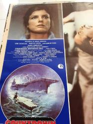 Beklenmeyen Baskın (The Final Countdown) 1980, İNGİLİZCE FİLM AFİŞİ / POSTERİ - BÜYÜK BOY - ORİJİNAL - 67 X 45 cm EBADINDA - Original Turkish Big Size Movie Poster - Don Taylor, Thomas Hunter, Peter Powell, David Ambrose, Kirk Douglas, Martin Sheen, Katharine Ross, James Farentino, Ron O'Neal, Charles Durning, Victor Mohica, James Coleman, Soon-Tek Oh, Joe Lowry, Alvin Ing, Mark Thomas, Harold Bergman, Dan Fitzgerald, Lloyd Kaufman, Peter Douglas, Ted Richert, George Warren, Gary Morgan, Phil Philbin, Robert Goodman, Richard Liberty, Neil Ronco, Bill Couch, Jack McDermott, Masayuki Yamazuki, George H. Strohsahl Jr., Ronald R. Stoops, Kenneth J. Jaskolski, Sergei M. Kowalchik, Jake Dennis, Jim Toone, 	Edward J. Deats, Robert L. Huffman, James R. Augustus, Sam P. Baldwin, Ronnie J. Ellis, Timothy W. Gersbacher, Wayne L. Flesher, William S. Frost, David H. Signor, Tommy Abel, Andrew Akerson, Edward Andrews, Nick L. Anelli, Frank R. Arko, Emory W. Brown, Michael K. Balint