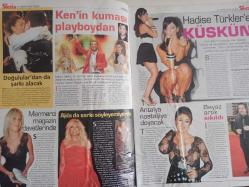 Siesta Haftalık Aktüalite Sinema Tiyatro Müzik ve Magazin Dergisi - 27 Mayıs 2007 - Berna Arıcı - Aysun Kayacı - Barış Kocaoğlu - Leyla Kömürcü - Hadise - Muazzez Ersoy - Ajda Pekkan - Hülya Avşar - Kenan Doğulu - Hakan Tankut - Kenan Doğulu - Lerzan Mutlu - Okan Bayülgen - Pınar Altuğ - Yağmur Atacan - Nurgül Yeşilçay - Bülent Ersoy - Lerzan Mutlu - Okan Bayülgen - Çelik - Buket Saygı - Tülin Şahin - Ece Gürsel - Deniz Seki - Şenay Akay - Özlem Savaş - Çiğdem Kayalı - Eda Taşpınar - Erol Kaynar - Esin Maraşlıoğlu - Melisa Mızraklı - Güzide Duran - Özge Ulusoy - Demet Akalın - Güzide Duran fotoğraf ve haberi - Tam Takım Dergi