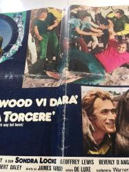 Dalgacının Kralı (Filo Da Torcere - Every Which Way But Loose) 1978, İTALYANCA FİLM AFİŞİ / POSTERİ - BÜYÜK BOY - ORİJİNAL - 67 X 47 cm EBADINDA - Original Turkish Big Size Movie Poster - James Fargo, Jeremy Joe Kronsberg, Clint Eastwood, Sondra Locke, Geoffrey Lewis, Beverly D'Angelo, Walter Barnes, George Chandler, Roy Jenson, James McEachin, William O'Connell, John Quade, Dan Vadis, Gregory Walcott, Hank Worden, Ruth Gordon, Jerry Brutsche, Cary Michael Cheifer, Janet Cole Notey