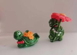 FİGÜR - KINDER TEENY TOPSI TURTLES 1993 (2 ADET)