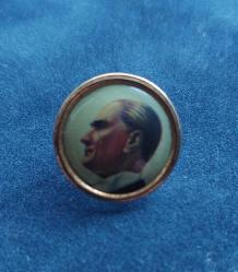 Atatürk Portreli, Yaka Rozeti. (Damla Mineli), A-01