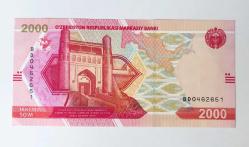 Özbekistan 2000 Som 2021 ÇİL