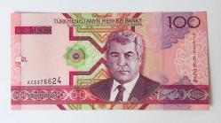 Türkmenistan 100 Manat 2005 ÇİL